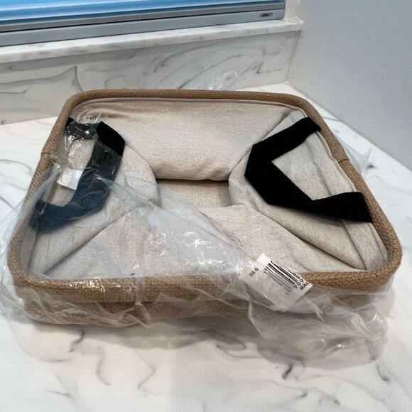 New Cookbook Organizer / Storage Burlap Bin - Picture 3 of 3